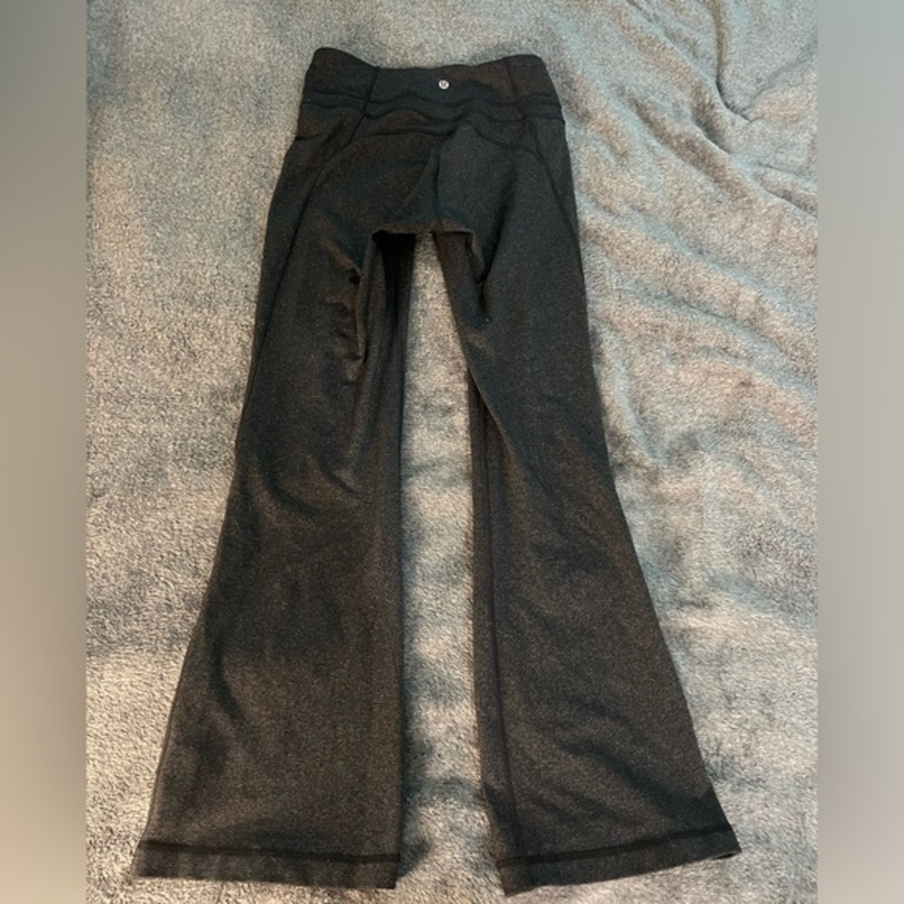 Grey Wide Leg Lululemon Yoga Pants Size 8